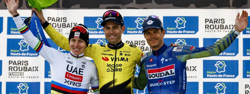 Wout van Aert vyhrál závod Paříž-Roubaix