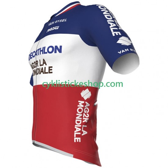 Cyklistický Dres s Krátkým Rukávem AG2R La Mondiale 2024 Pánské N002