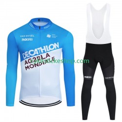 Cyklistický Bib Set Decathlon Ag2R 2024 Pánské