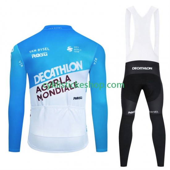 Cyklistický Bib Set Decathlon Ag2R 2024 Pánské