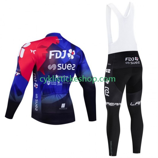 Cyklistický Bib Set Fdj Suez 2024 Pánské