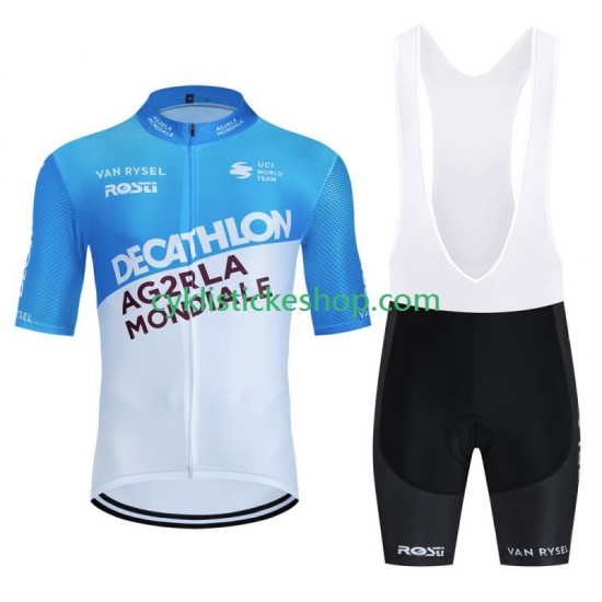 Cyklistický BIB Komplet Decathlon Ag2R 2024 Pánské