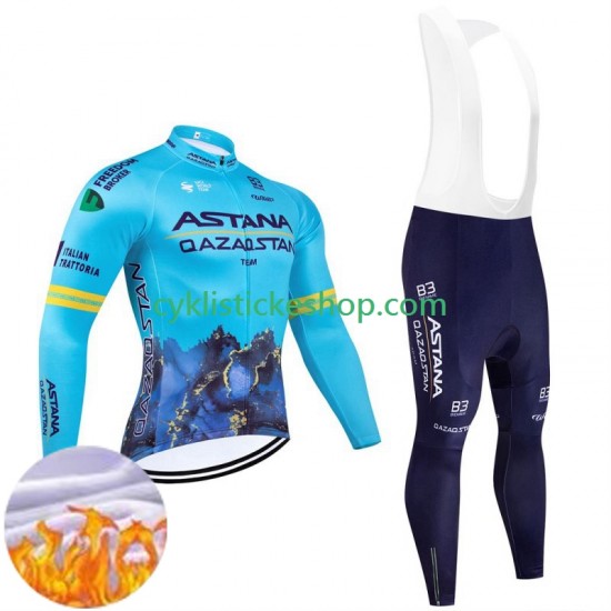 Cyklistický Bib Thermo Set Astana Qazaqstan 2024 Team Pánské