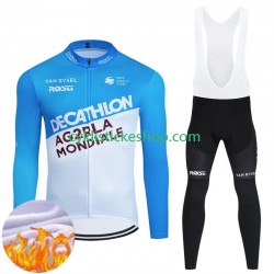 Cyklistický Bib Thermo Set Decathlon Ag2R 2024 Pánské