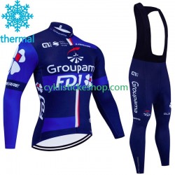 Cyklistický Bib Thermo Set Fdj Groupama 2023 Pánské