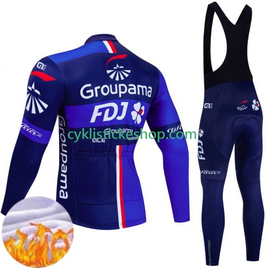 Cyklistický Bib Thermo Set Fdj Groupama 2024 Pánské