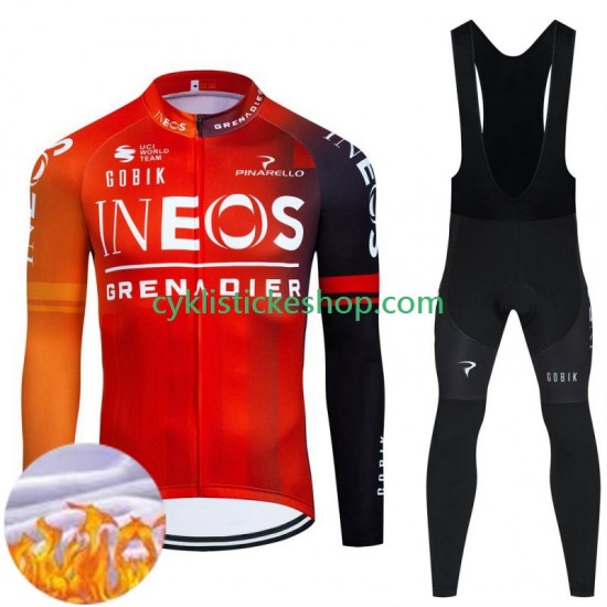 Cyklistický Bib Thermo Set Ineos Grenadier 2024 Pánské