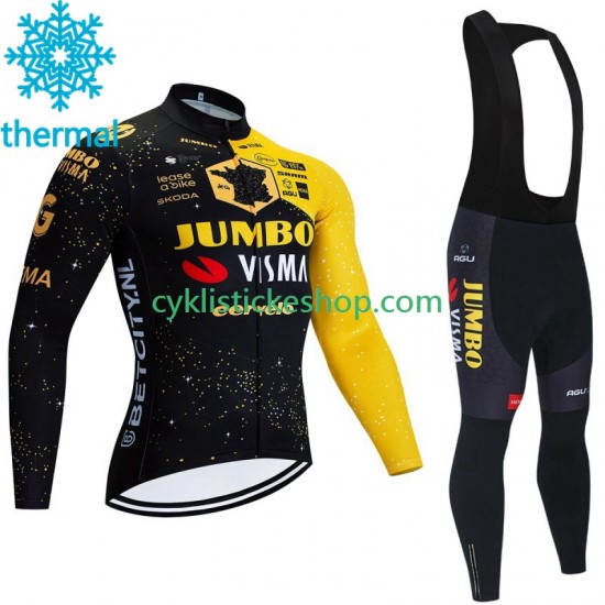 Cyklistický Bib Thermo Set Jumbo Visma Tdf Velodrome 2023 Pánské