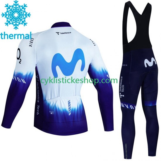 Cyklistický Bib Thermo Set Movistar Iceberg 2023 Pánské