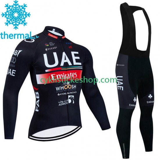 Cyklistický Bib Thermo Set Uae Emirates 2023 Pánské N001