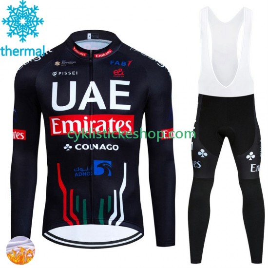 Cyklistický Bib Thermo Set Uae Emirates 2024 Pánské N001