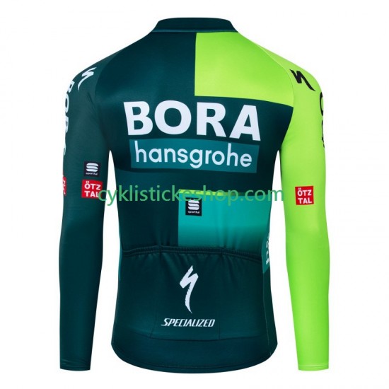 Cyklistický Dres s Dlouhými Rukávy Bora Hansgrohe 2024 Pánské N001