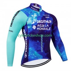 Cyklistický Dres s Dlouhými Rukávy Decathlon Ag2R 2024 Pánské N001