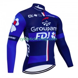 Cyklistický Dres s Dlouhými Rukávy Fdj Groupama 2023 Pánské