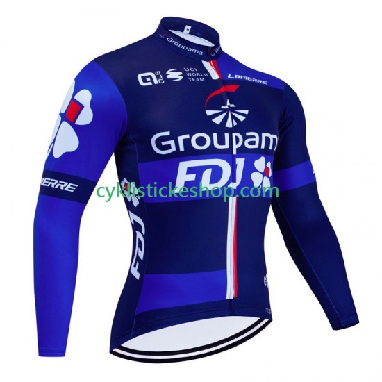 Cyklistický Dres s Dlouhými Rukávy Fdj Groupama 2023 Pánské