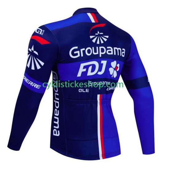 Cyklistický Dres s Dlouhými Rukávy Fdj Groupama 2023 Pánské