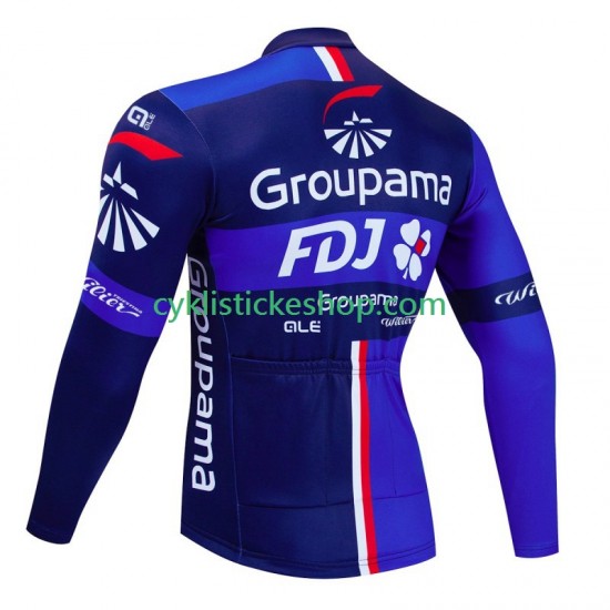 Cyklistický Dres s Dlouhými Rukávy Fdj Groupama 2024 Pánské