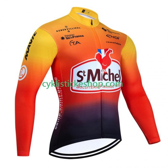 Cyklistický Dres s Dlouhými Rukávy Saint Michel Auber 93 2023 Pánské