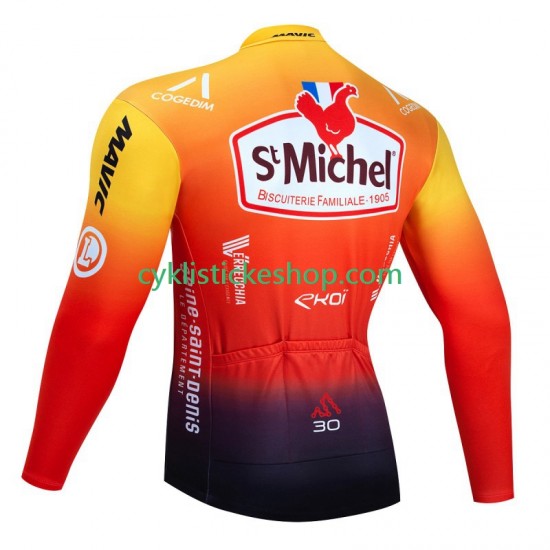 Cyklistický Dres s Dlouhými Rukávy Saint Michel Auber 93 2023 Pánské