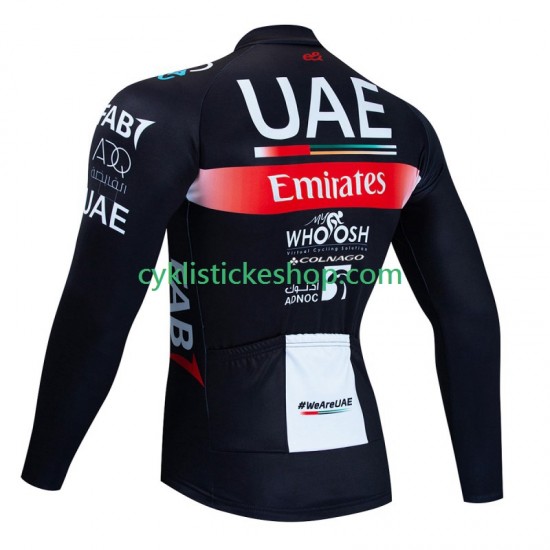 Cyklistický Dres s Dlouhými Rukávy Uae Emirates 2023 Pánské N001