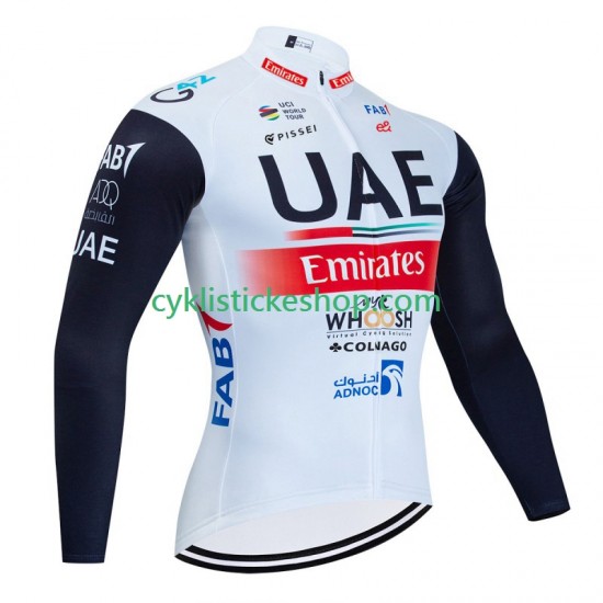Cyklistický Dres s Dlouhými Rukávy Uae Emirates 2023 Pánské