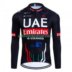Cyklistický Dres s Dlouhými Rukávy Uae Emirates 2024 Pánské N001