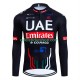 Cyklistický Dres s Dlouhými Rukávy Uae Emirates 2024 Pánské N001