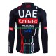 Cyklistický Dres s Dlouhými Rukávy Uae Emirates 2024 Pánské N001