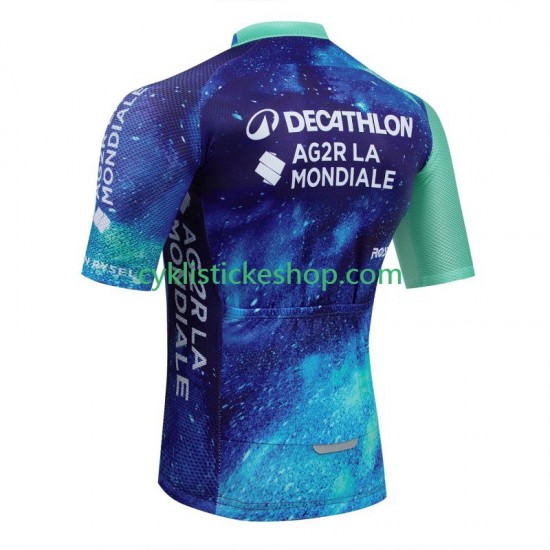 Cyklistický Dres s Krátkým Rukávem Decathlon Ag2R 2024 Pánské N001