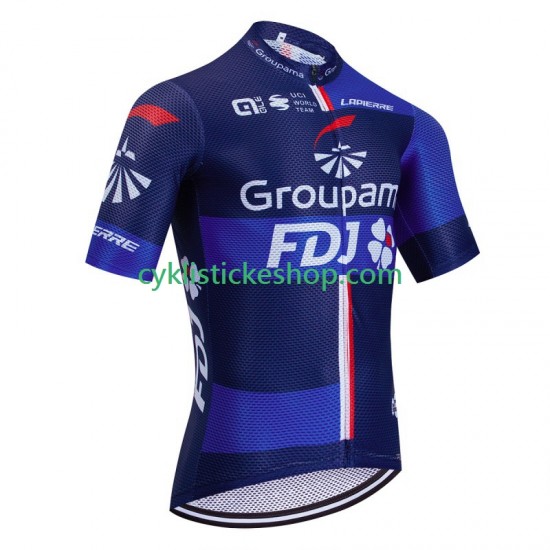 Cyklistický Dres s Krátkým Rukávem Fdj Groupama 2023 Pánské