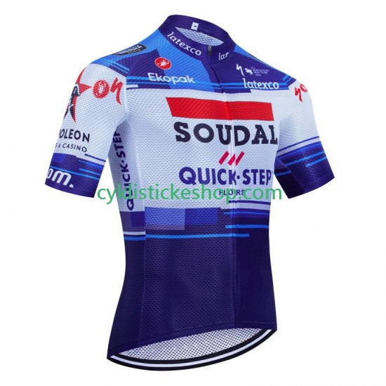 Cyklistický Dres s Krátkým Rukávem Soudal Quickstep 2023 Pánské