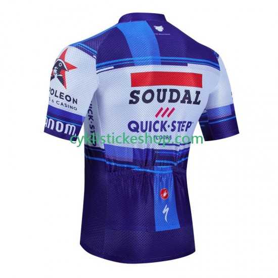 Cyklistický Dres s Krátkým Rukávem Soudal Quickstep 2023 Pánské