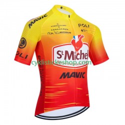 Cyklistický Dres s Krátkým Rukávem St Michel Auber 93 Mavic 2024 Pánské