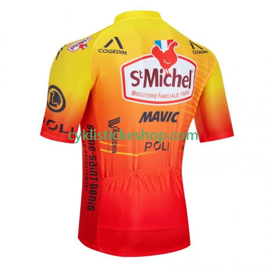 Cyklistický Dres s Krátkým Rukávem St Michel Auber 93 Mavic 2024 Pánské