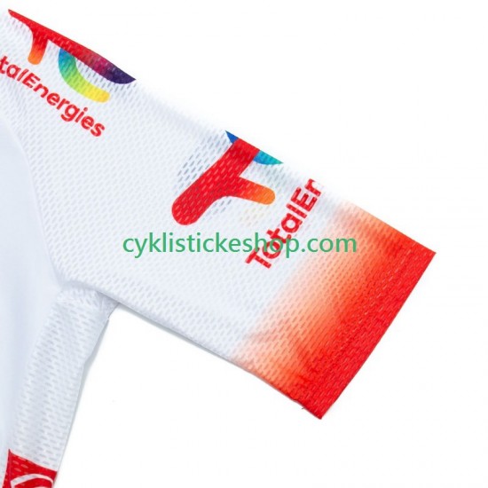 Cyklistický Dres s Krátkým Rukávem Totalenergies 2024 Pánské