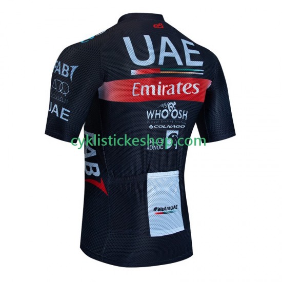 Cyklistický Dres s Krátkým Rukávem Uae Emirates 2023 Pánské N001
