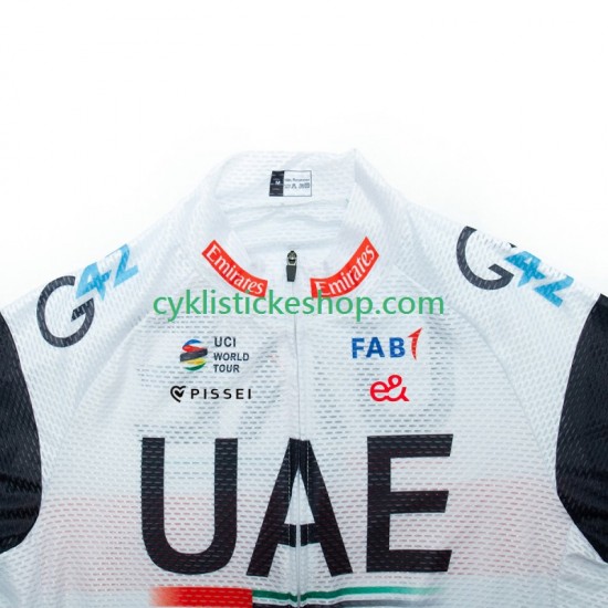 Cyklistický Dres s Krátkým Rukávem Uae Emirates 2023 Pánské