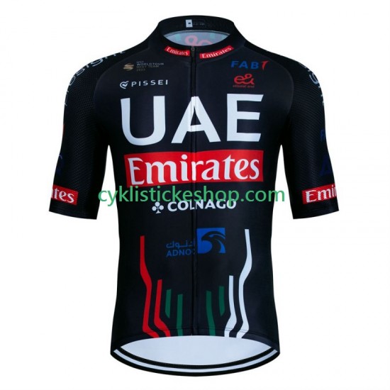 Cyklistický Dres s Krátkým Rukávem Uae Emirates 2024 Pánské N001