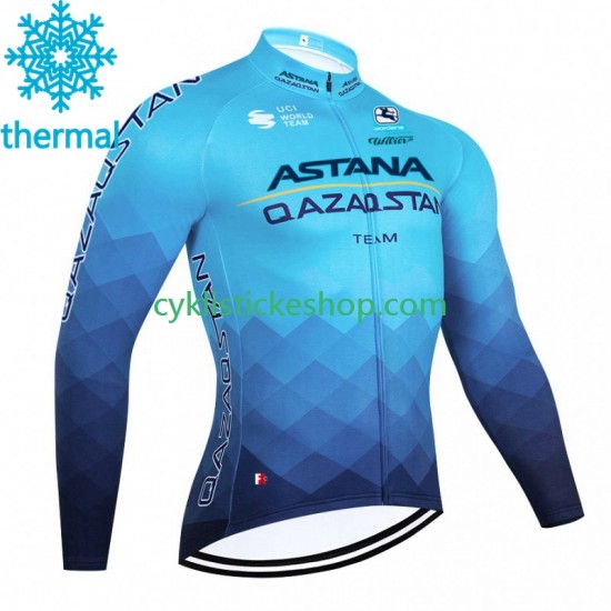 Thermo Cyklistický Dres Astana Qazaqstan 2023 Pánské