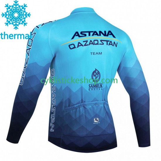 Thermo Cyklistický Dres Astana Qazaqstan 2023 Pánské