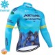 Thermo Cyklistický Dres Astana Qazaqstan 2024 Pánské N001