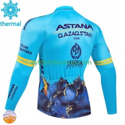 Thermo Cyklistický Dres Astana Qazaqstan 2024 Pánské N001