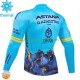 Thermo Cyklistický Dres Astana Qazaqstan 2024 Pánské N001