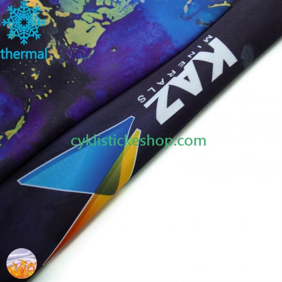 Thermo Cyklistický Dres Astana Qazaqstan 2024 Pánské