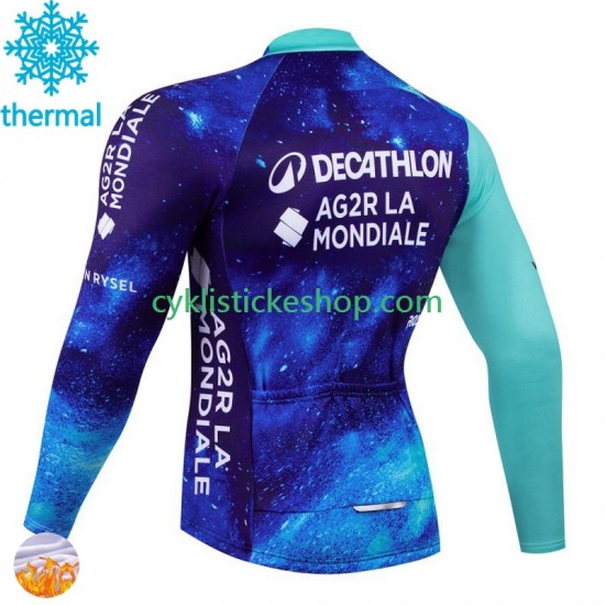 Thermo Cyklistický Dres Decathlon Ag2R 2024 Pánské N001