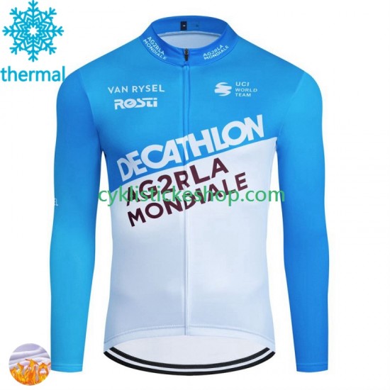 Thermo Cyklistický Dres Decathlon Ag2R 2024 Pánské