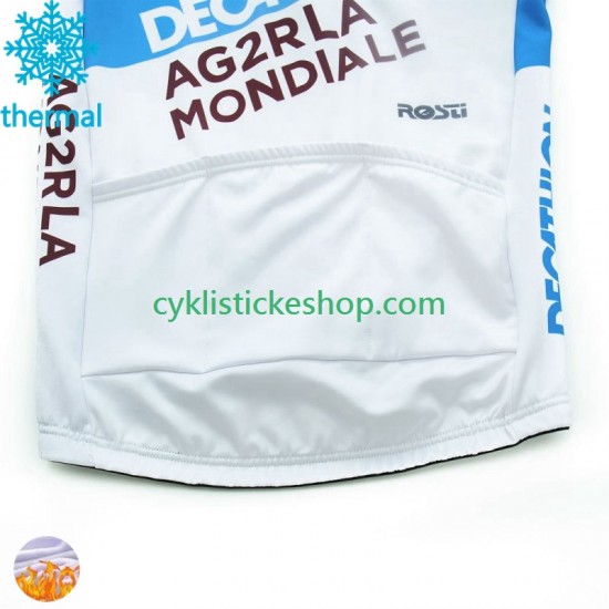 Thermo Cyklistický Dres Decathlon Ag2R 2024 Pánské