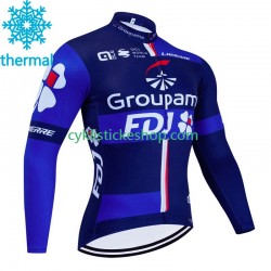 Thermo Cyklistický Dres Fdj Groupama 2023 Pánské