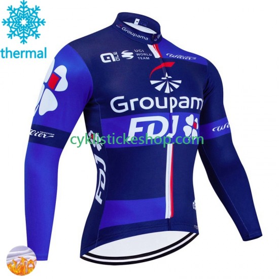 Thermo Cyklistický Dres Fdj Groupama 2024 Pánské