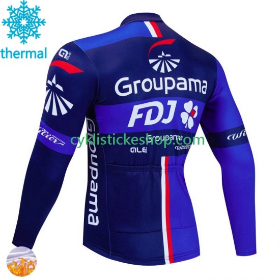 Thermo Cyklistický Dres Fdj Groupama 2024 Pánské